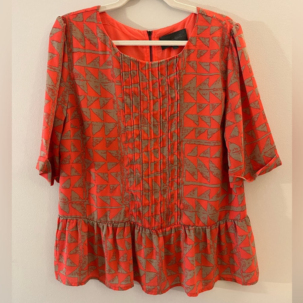 Anthropologie Sunday in Brooklyn peplum blouse